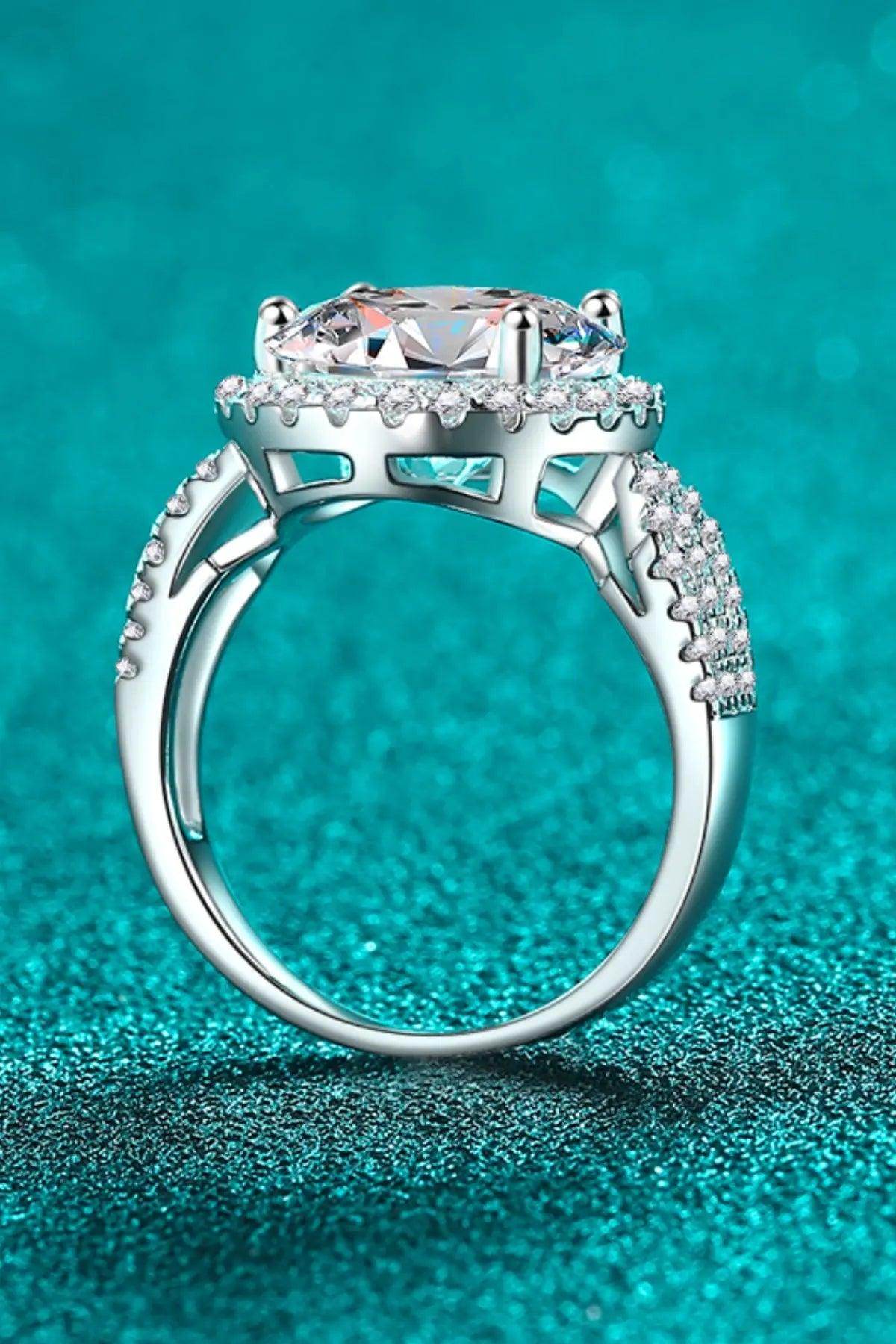 5 Carat Moissanite 925 Sterling Silver Ring - KADAUT