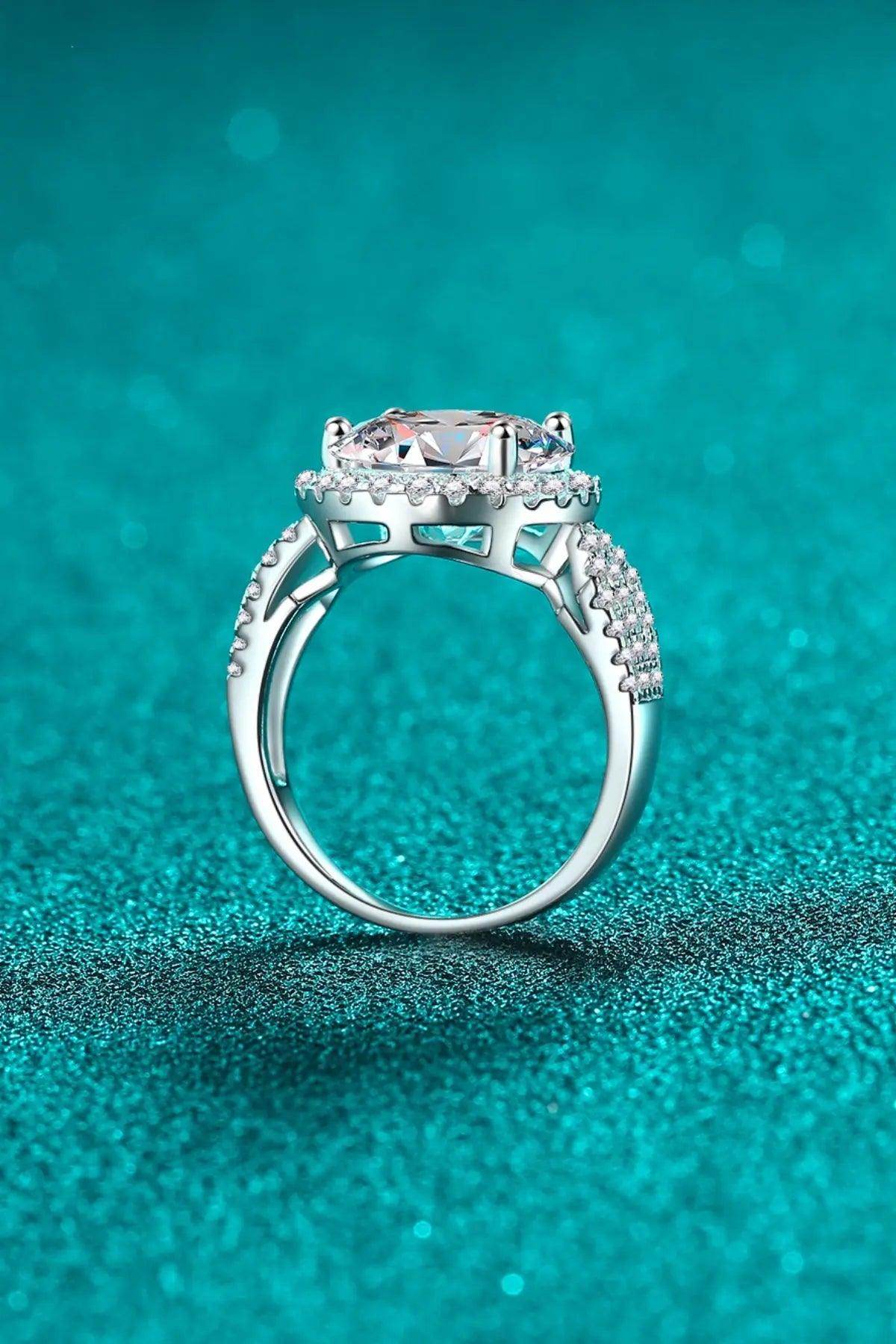 5 Carat Moissanite 925 Sterling Silver Ring - KADAUT