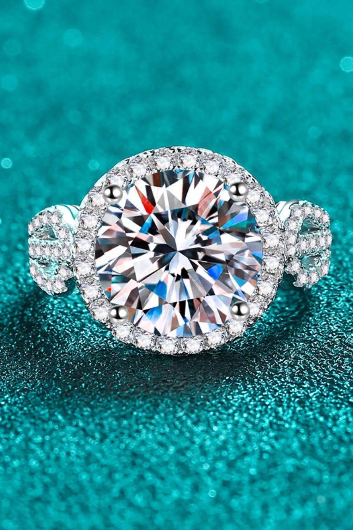 5 Carat Moissanite 925 Sterling Silver Ring - KADAUT