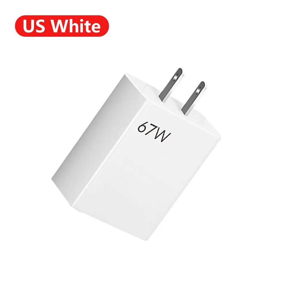 67W ultra fast charging charger with fast flash charging head - KADAUT