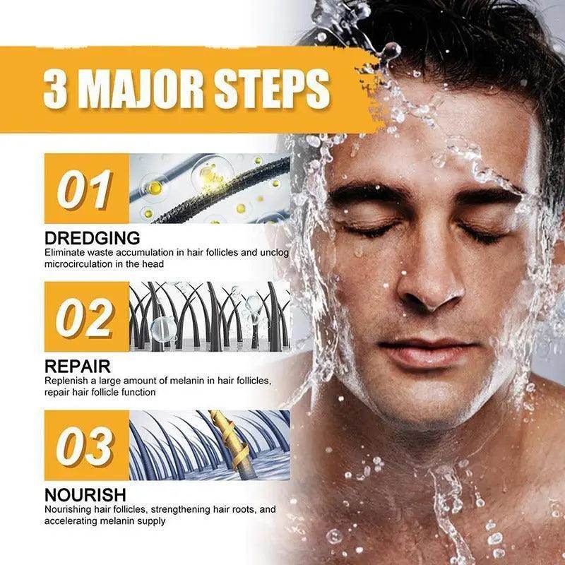 Men's shampoo soap, white hair soap - KADAUT