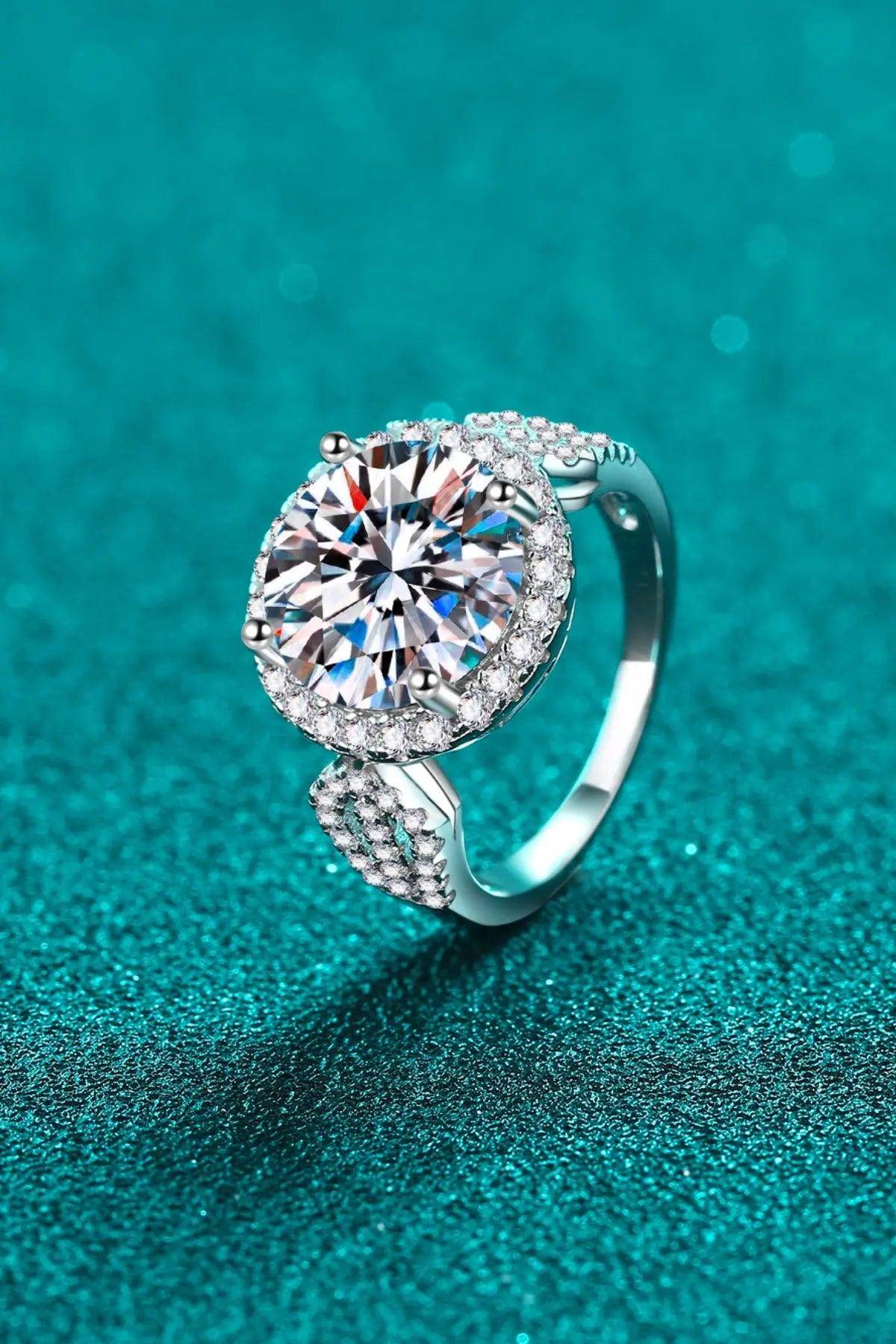 5 Carat Moissanite 925 Sterling Silver Ring - KADAUT