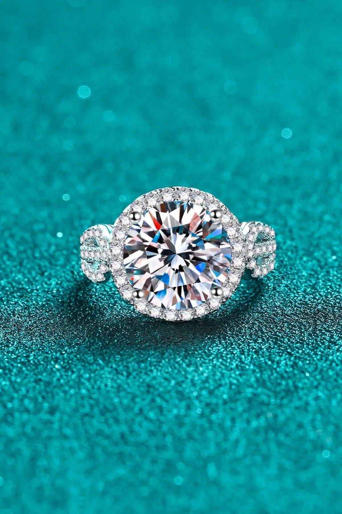 5 Carat Moissanite 925 Sterling Silver Ring - KADAUT