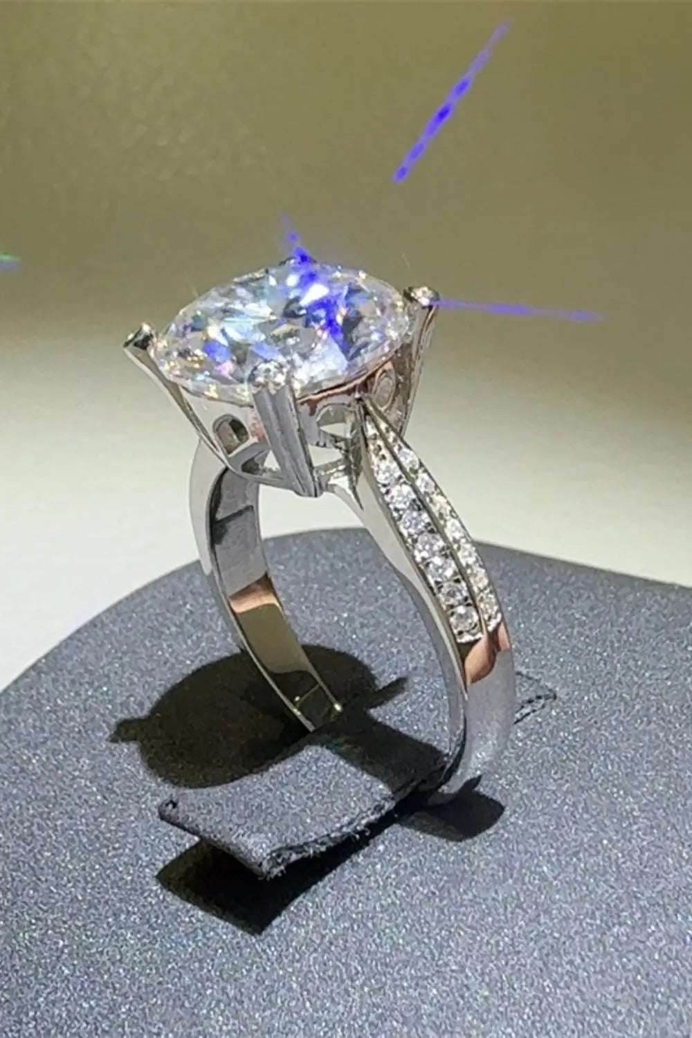 5 Carat Moissanite 925 Sterling Silver Ring - KADAUT