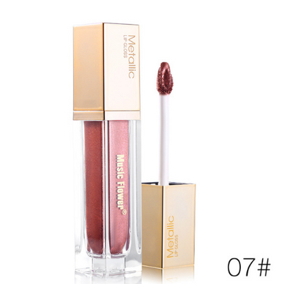 Lipstick Soft Metallic Matte Lipstick Liquid Waterproof