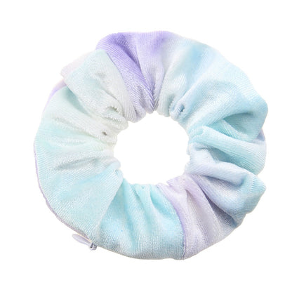 Tie dye velvet zipper large intestine loop