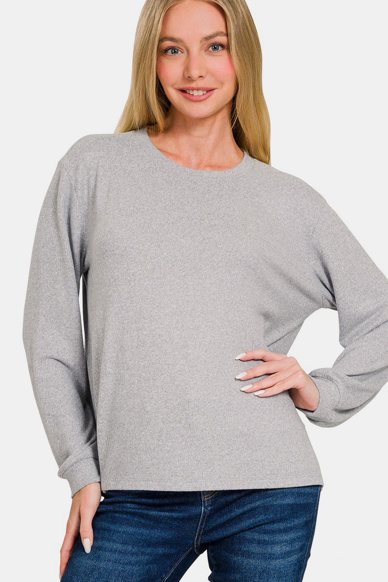 Round Neck Long Sleeve T-Shirt