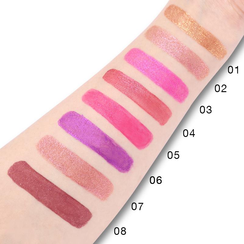 Lipstick Soft Metallic Matte Lipstick Liquid Waterproof