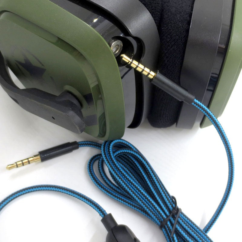 Head mounted Gaming Earphones Audio Cable