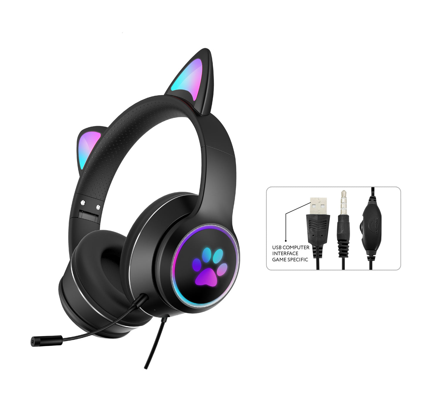 Wired Headset Gaming Computer Learning Headset