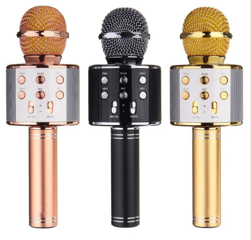 WS-858 Wireless Bluetooth Karaoke Handheld Microphone