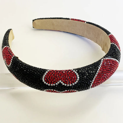 hair bands are simple and versatile with diamond inlay and heart-shaped hair accessories