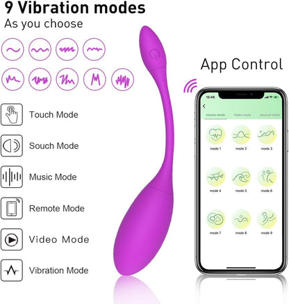 G-Spot Egg Vibrator Vibrating Wearable with APP Control Pantie Vibe Dildo