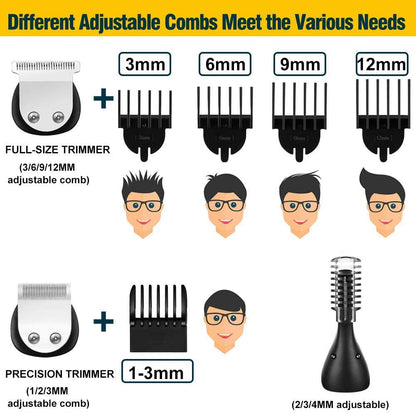 6 in 1 Multifunctional Hair Clippers Electric  Set