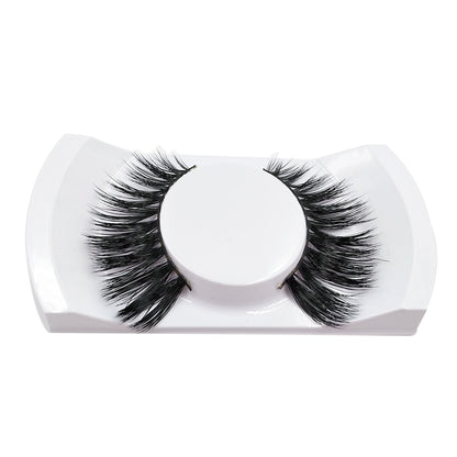 Women Theatrical Makeup Real Mink Hair 3D Fake Lashes Full Strip Lashes