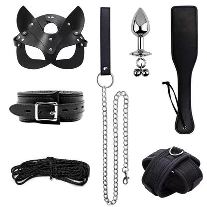 Set Handcuffs Ankle Cuffs Conditioning Bondage Alternative Toys