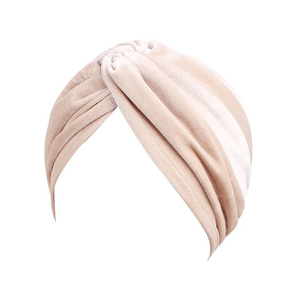 Women Velvet Turban Hat Headband