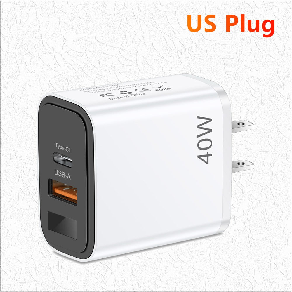 Digital display mobile phone charger PD+USB fast charging