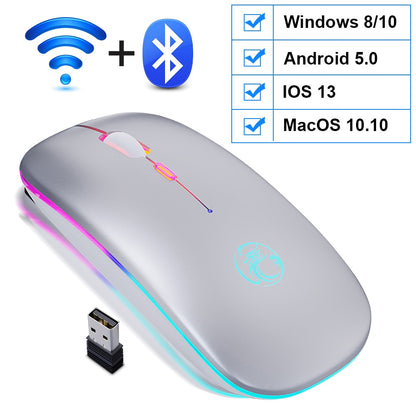 Silent Mause LED Backlit Ergonomic Gaming Mouse For Laptop PC