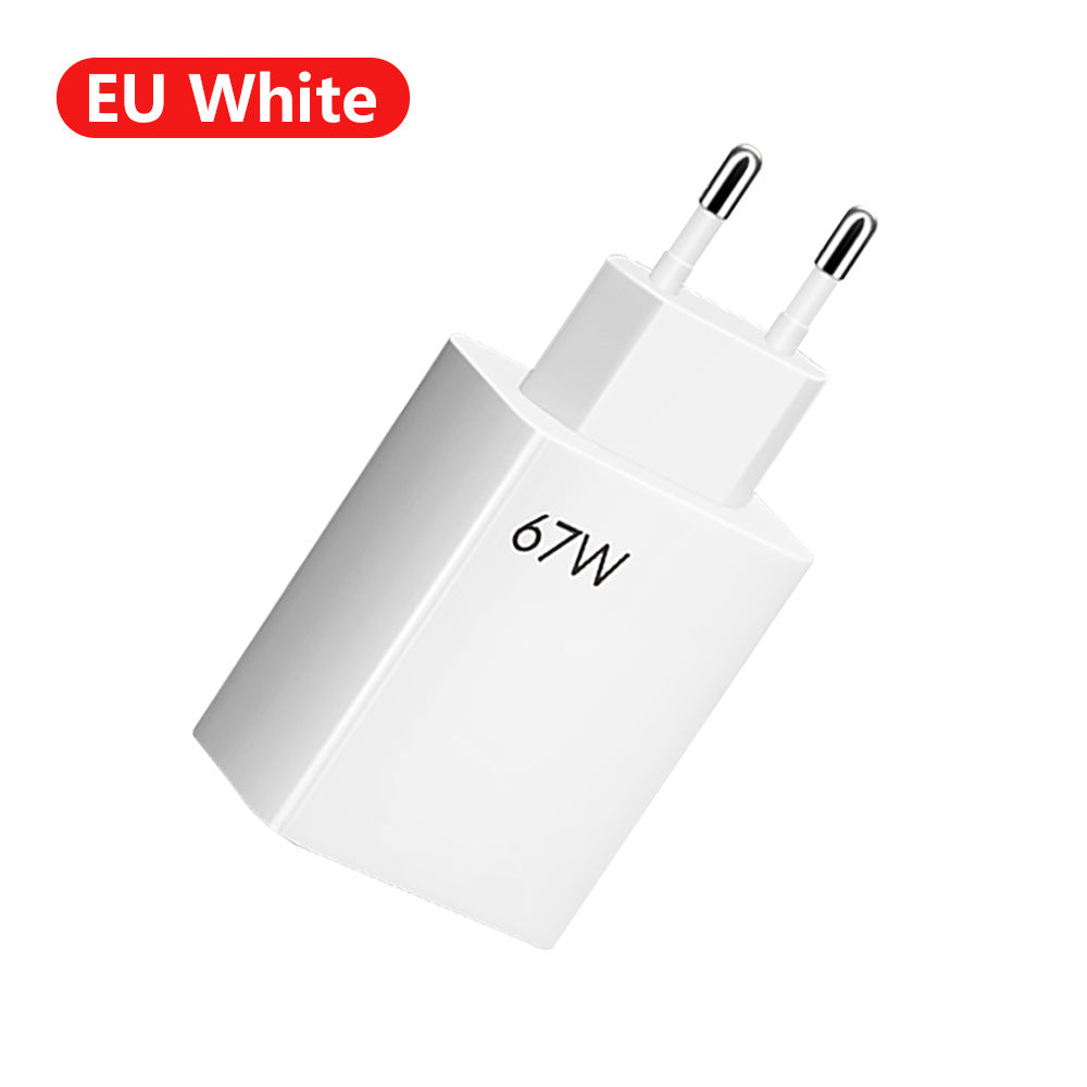 67W ultra fast charging charger with fast flash charging head