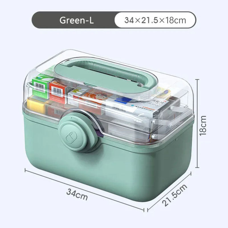 Large Capacity Family Medicine Organizer Box