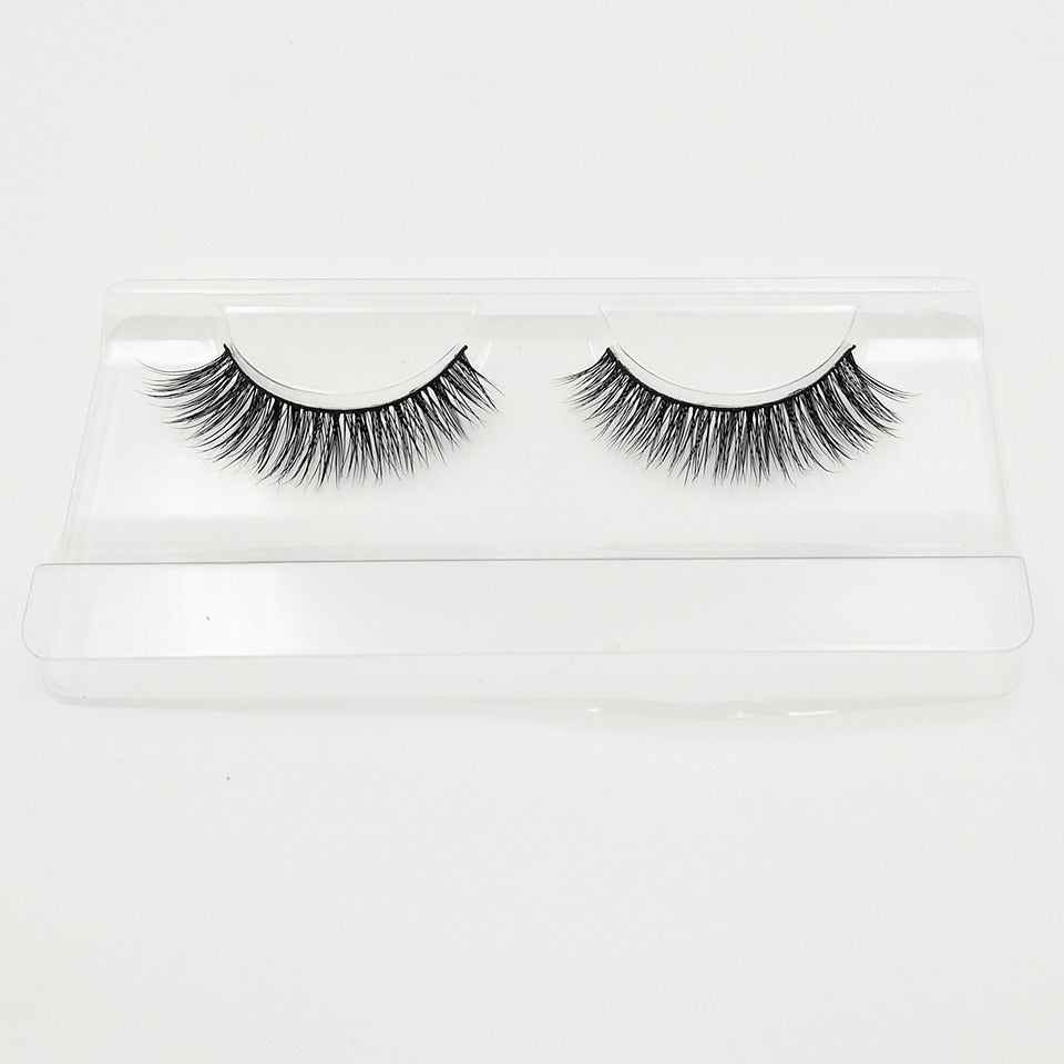 1Pair Mink Lashes 3D Mink  Long False Eyelashes Natural Lightweight