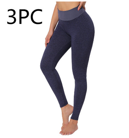 Plaid Leggings Fitness Yoga Pants Seamless High Waist Breathable Gym Leggings