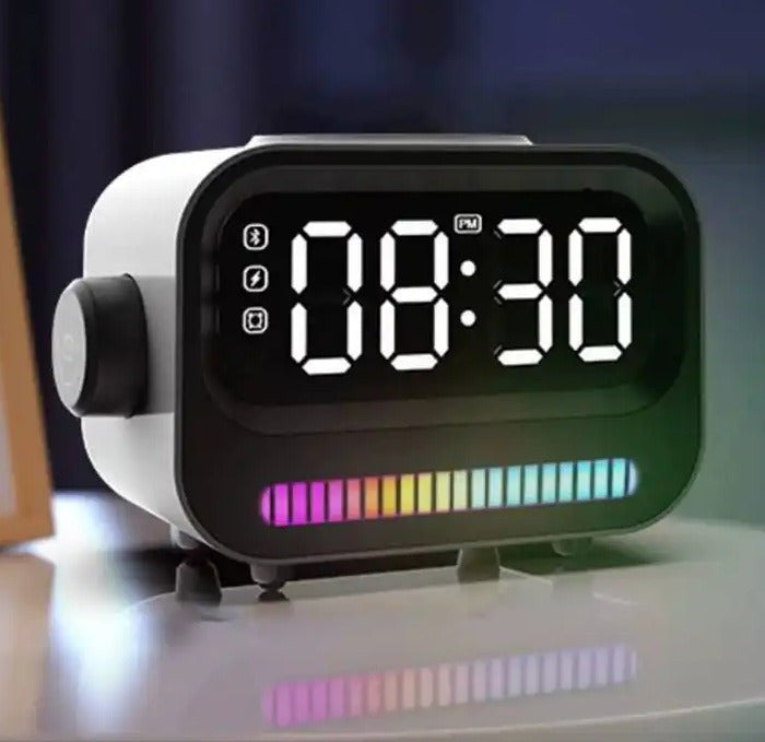 Alarm clock wireless charging Bluetooth speaker