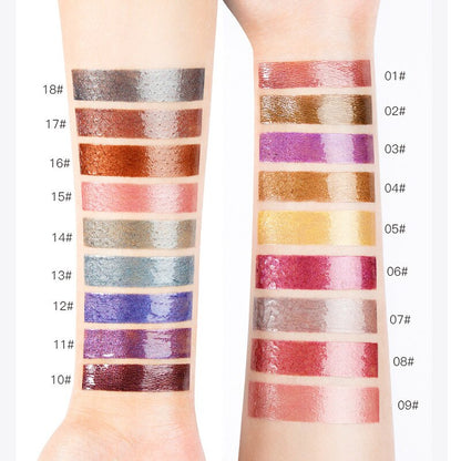 Metallic Glitter Shine Full Color Lipstick Makeup Long-lasting