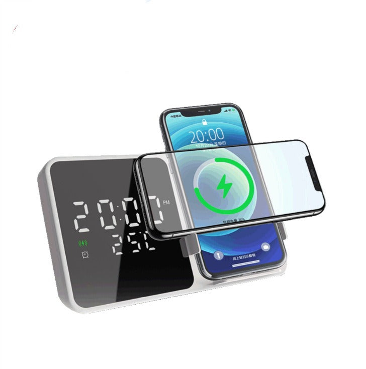 15W Mobile Phone Stand Wireless Charging Clock Alarm Clock Wireless Charging