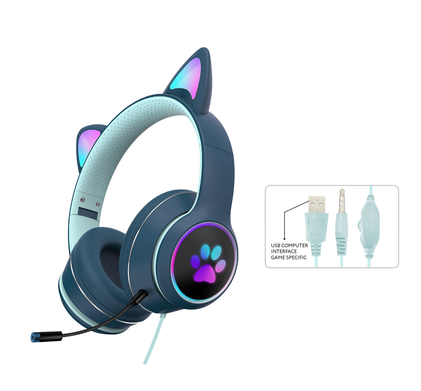 Wired Headset Gaming Computer Learning Headset