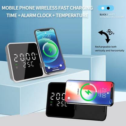 15W Mobile Phone Stand Wireless Charging Clock Alarm Clock Wireless Charging