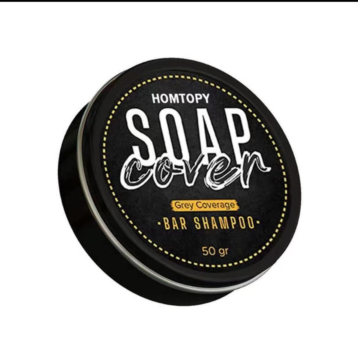 Men's shampoo soap, white hair soap