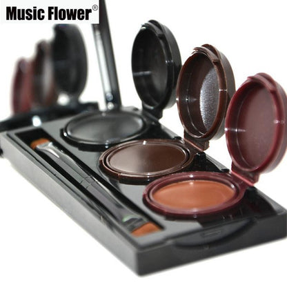 Makeup Eyeliner Gel & Eyebrow Powder Palette Waterproof Lasting