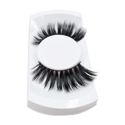 Women Theatrical Makeup Real Mink Hair 3D Fake Lashes Full Strip Lashes