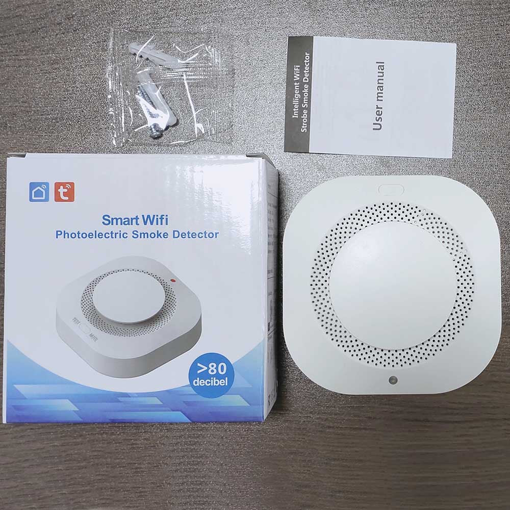 Smart Fire Alarm Progressive Sound Photoelectric Smoke Sensor