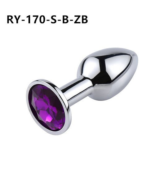 Posterior metal anal plug for adult men and women