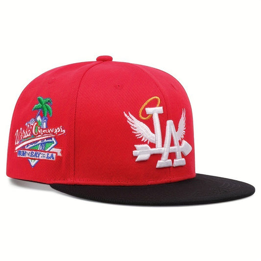 Hip hop hat flat top baseball hat men's flat hat coconut tree flat edge hat