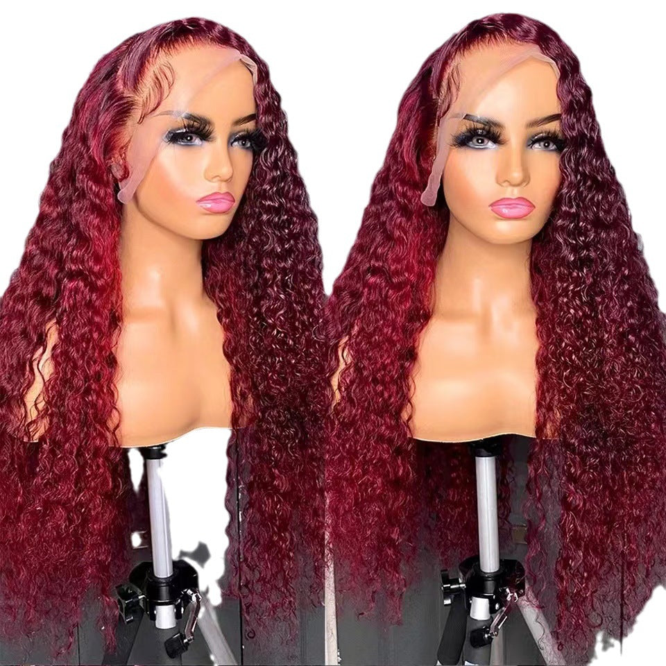 13x4lace front wigs human hair wig women's long hair full head cover