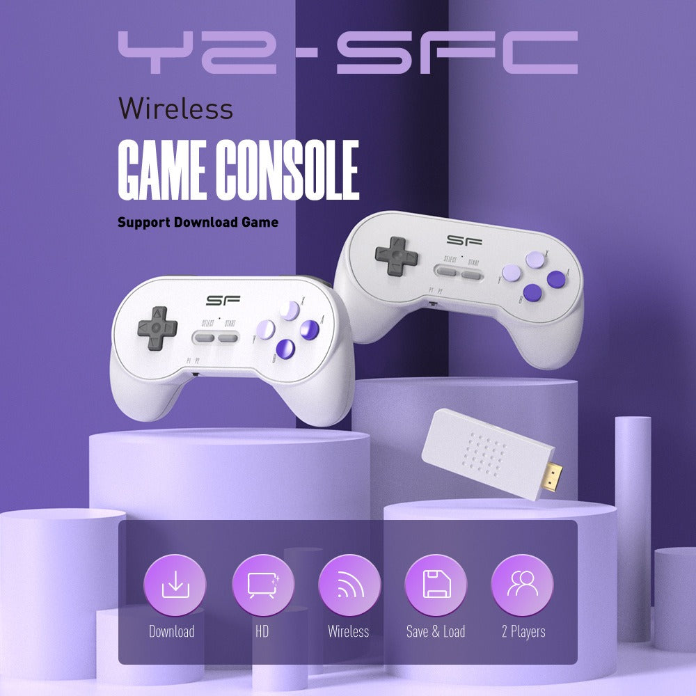 SFC Classic Retro Gaming Console Super SNES Wireless