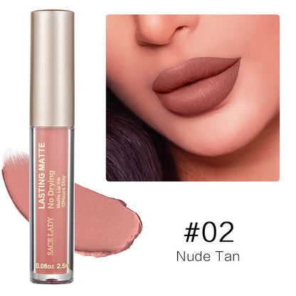 Make Up Waterproof Nude Lipstick Long Lasting