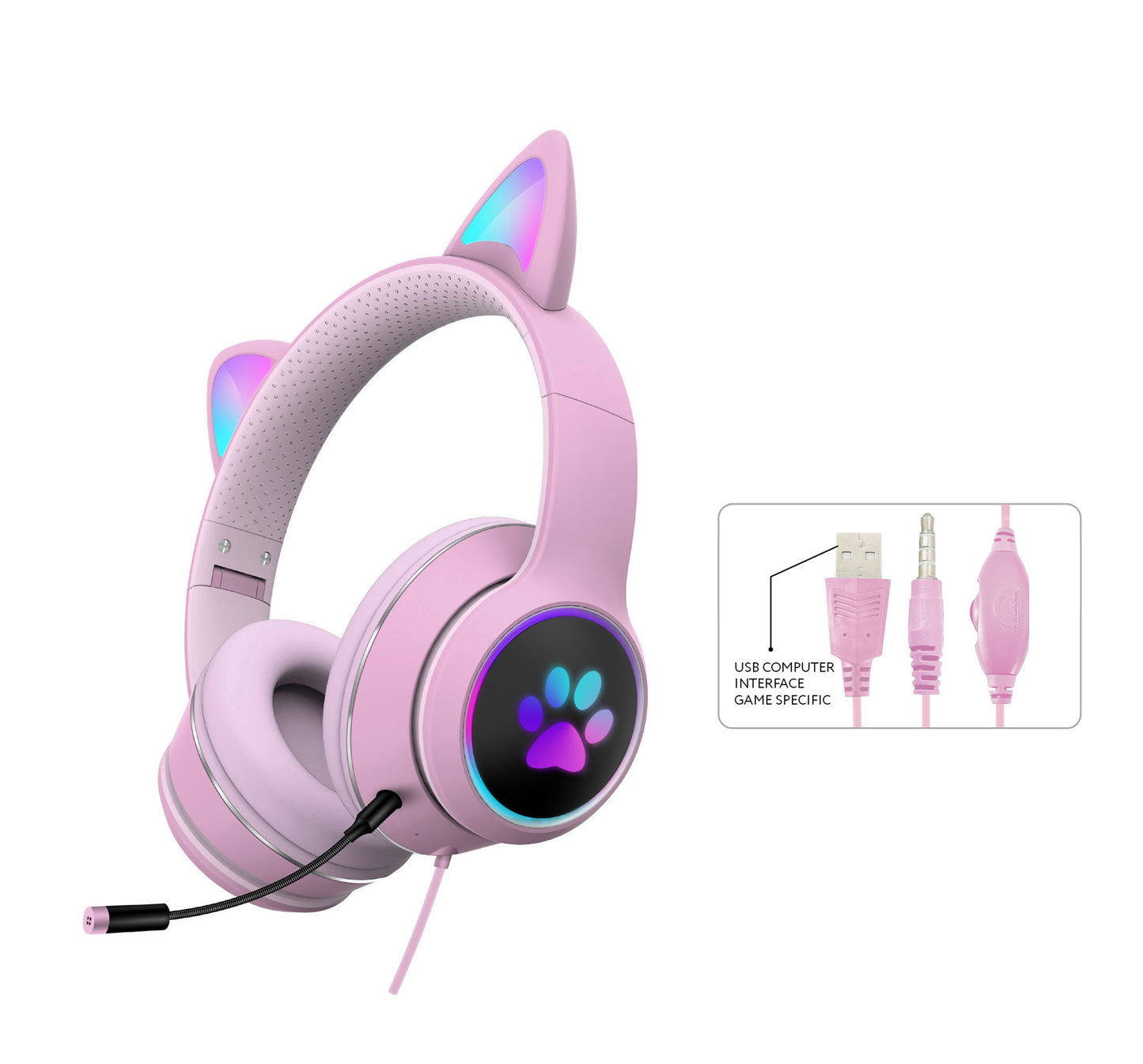 Wired Headset Gaming Computer Learning Headset