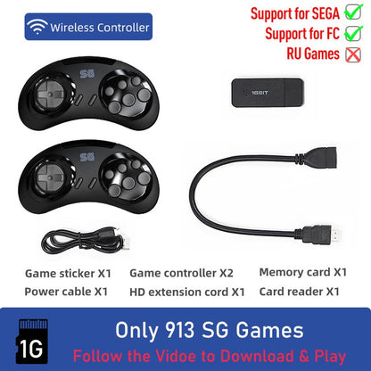 16 bit Classic Retro MD Sega Gaming Console Home HDMI HD TV