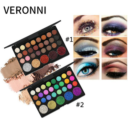 Eyeshadow smoky makeup multi-color eyeshadow palette