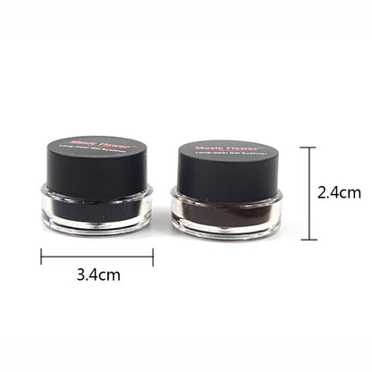 2 in 1 Coffee + Black Gel Eyeliner Make Up Waterproof Eye Liner Set