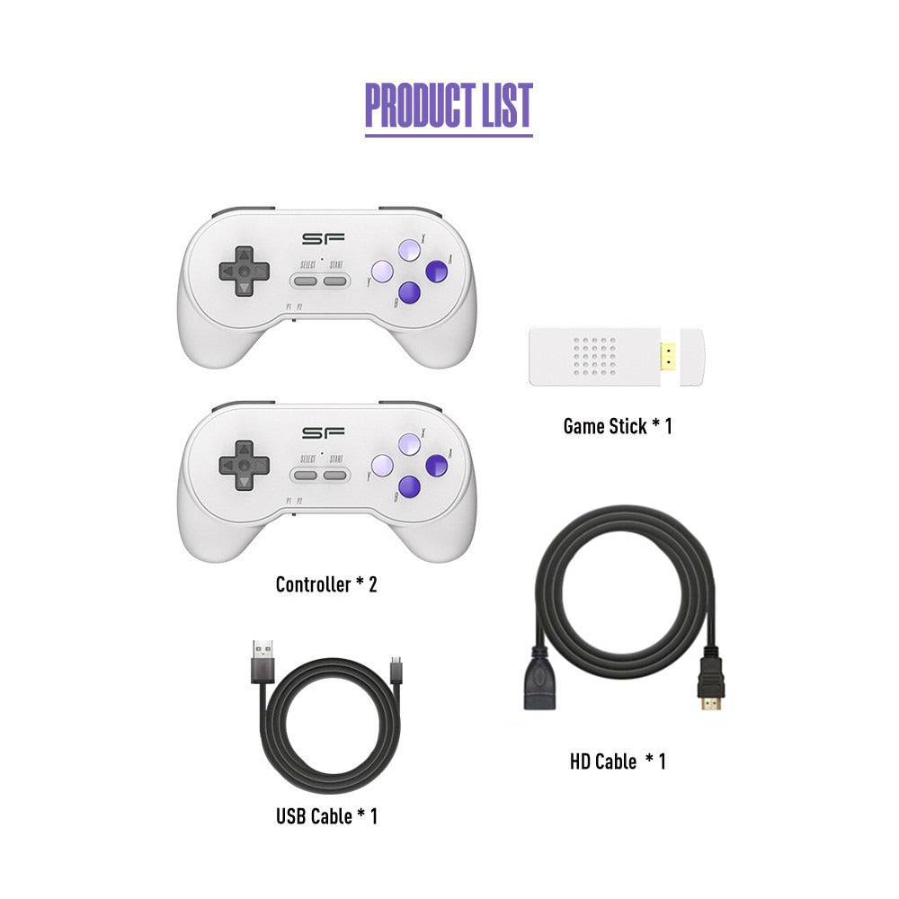 SFC Classic Retro Gaming Console Super SNES Wireless