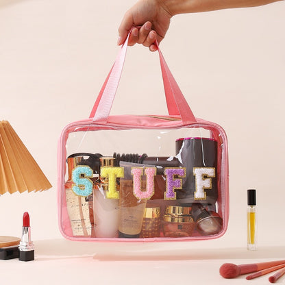 Clear Waterproof Makeup Bag, Portable Cosmetic Storage Bag