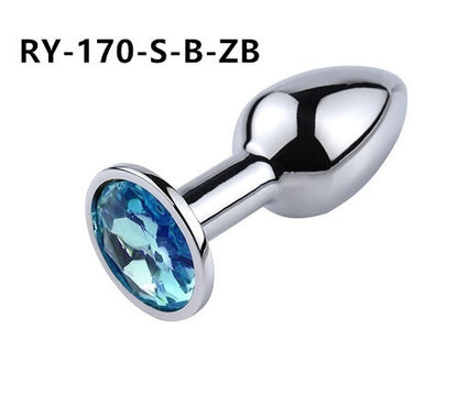 Posterior metal anal plug for adult men and women