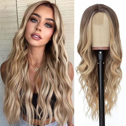 Small Lace Wig Headsets with Intermediate  Long Curly Wigs