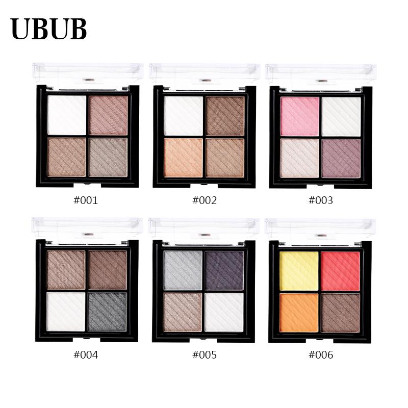 4 Colors Eyeshadow Shimmer Natural  Beauty Makeup Palette